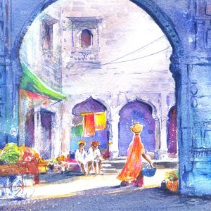 Art Safari India, Blue Arch, Maxine Relton